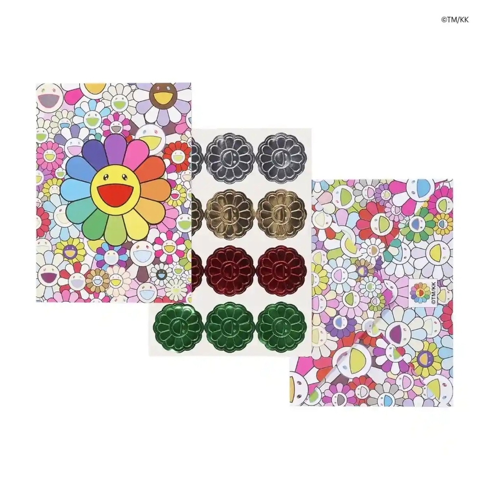 Takashi Murakami Flowers Greeting Cards Set Stationary Set